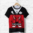 Canada Hockey T Shirt Maple Leaf Red