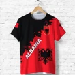 Albania T Shirt Red Braved Version