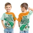 [Kid] Ireland Celtic T-Shirt - Ireland Shamrock With Celtic Patterns - BN23