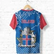 Iceland T shirt With Special Map K5