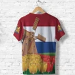 Netherlands Windmill and Tulips T Shirt K4