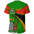 1sttheworld Zambia T-shirt, Zambia Round Coat Of Arms Lion A10