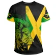 Jamaica Lion Flag And Coat Of Arm T-shirt - J4