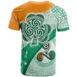 Ireland Celtic T-Shirts - Ireland Shamrock With Celtic Patterns - BN23