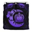 Samoa Moon Polynesian Bedding Set Violet - J1