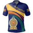 1sttheworld Sri Lanka Lion Coat Of Arms Polo Shirt - J5