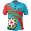Azerbaijan (Blue) N Flag Polo Shirt
