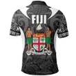 Fiji Polo Shirt - Special Fiji Black White J5