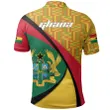 Ghana Polo Shirt, Ghana Coat Of Arms Pattern A10