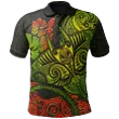Hawaii Manta Ray Polo Shirt, Polynesian Tattoo Golf Shirt
