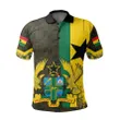 Ghana Coat Of Arm Kente Polo Shirt - J4