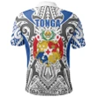 Tonga Polo Shirt - Kingdom of Tonga White Blue J0