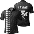 Hawaii Kanaka Map Polo Shirt , White