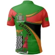1sttheworld Zambia Polo Shirt, Zambia Round Coat Of Arms Lion A10