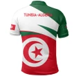 1sttheworld Algeria - Tunisia Polo Shirt Active Flag A10