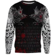 Vikings Sweatshirt , Odin‚Äö√Ñ√¥s Ravens Tattoo Style Blood