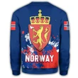 Norway Coat Of Arms Sweatshirt Spaint Style J8W