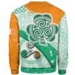 Ireland Celtic Sweatshirt - Ireland Shamrock With Celtic Patterns - BN23