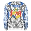 Tonga Sweatshirt - Kingdom of Tonga White Blue J0