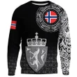 Viking Style Sweatshirt , Norway Coat Of Arms