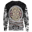 Viking Sweatshirt - Fenrir Vikings Tattoo Style 3D Style A27