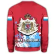 Luxembourg Coat Of Arms Sweatshirt Spaint Style J8W
