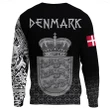 Viking Sweatshirt - Denmark Coat Of Arms A31
