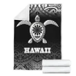 Hawaii Premium Blanket - Turtle Black Fog Style - BN09