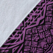Polynesian Tribal Premium Blanket - Circle Style Purple - J7