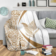 New Zealand Silver Fern Maori Premium Blanket - Circle Style 02 J91