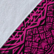 Polynesian Tribal Premium Blanket - Circle Style Pink - J7