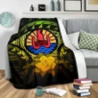 Tahiti Reggae Hibiscus Premium Blanket A02