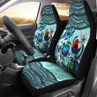 Tahiti Car Seat Covers - Polynesian Turtle Plumeria Blue
