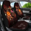 American Samoa Polynesian Car Seat Covers - Legend of American Samoa (Red) - BN15