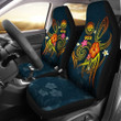 Federated States of Micronesia Polynesian Car Seat Covers - Legend of FSM (Blue)