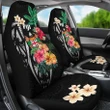 Fiji Car Seat Covers Coat Of Arms Polynesian With Hibiscus-2 TH5