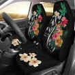 Fiji Car Seat Covers Coat Of Arms Polynesian With Hibiscus-2