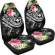 Polynesian Hawaii Kanaka Maoli Car Seat Covers - Summer Plumeria (Black) - BN15