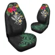 Kanaka Maoli (Hawaiian) Car Seat Covers - Hibiscus Turtle Tattoo Gray A02