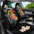 Vanuatu Car Seat Covers Coat Of Arms Polynesian With Hibiscus-2 TH5