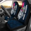 American Samoa Car Seat Covers - Polynesian Hibiscus with Summer Vibes