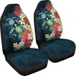 Kanaka Maoli (Hawaiian) Car Seat Covers - Sea Turtle Tropical Hibiscus And Plumeria A24