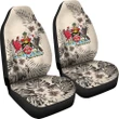 Trinidad and Tobago Car Seat Covers - The Beige Hibiscus (Set of Two) A7