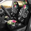 Polynesian Hawaii Car Seat Covers - Summer Plumeria (Black)