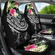 Polynesian Hawaii Car Seat Covers - Summer Plumeria (Black) - BN15