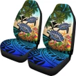 Kanaka Maoli (Hawaiian) Car Seat Covers - Polynesian Turtle Coconut Tree And Plumeria A24