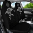 Vikings Car Seat Covers - The Raven of Odin Tattoo A7