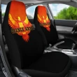 Orange Army Car Seat Covers Cricket Black A7