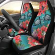 Kanaka Maoli (Hawaiian) Car Seat Covers - Polynesian Turtle Hibiscus And Seaweed