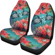 Kanaka Maoli (Hawaiian) Car Seat Covers - Polynesian Turtle Hibiscus And Seaweed A24